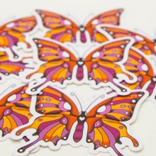Load image into Gallery viewer, Lesbian Pride Butterfly Sticker
