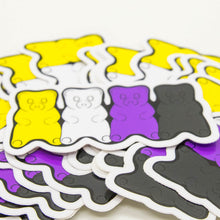 Load image into Gallery viewer, Nonbinary Pride Gummy Bears Sticker
