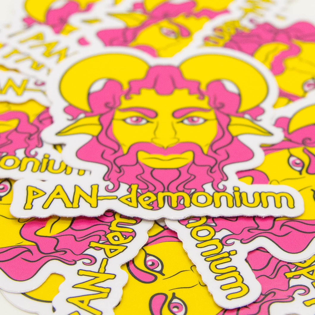 Pan-demonium Sticker