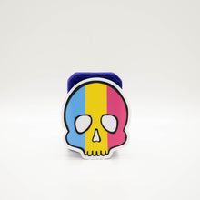 Load image into Gallery viewer, Pansexual Pride Skull Sticker
