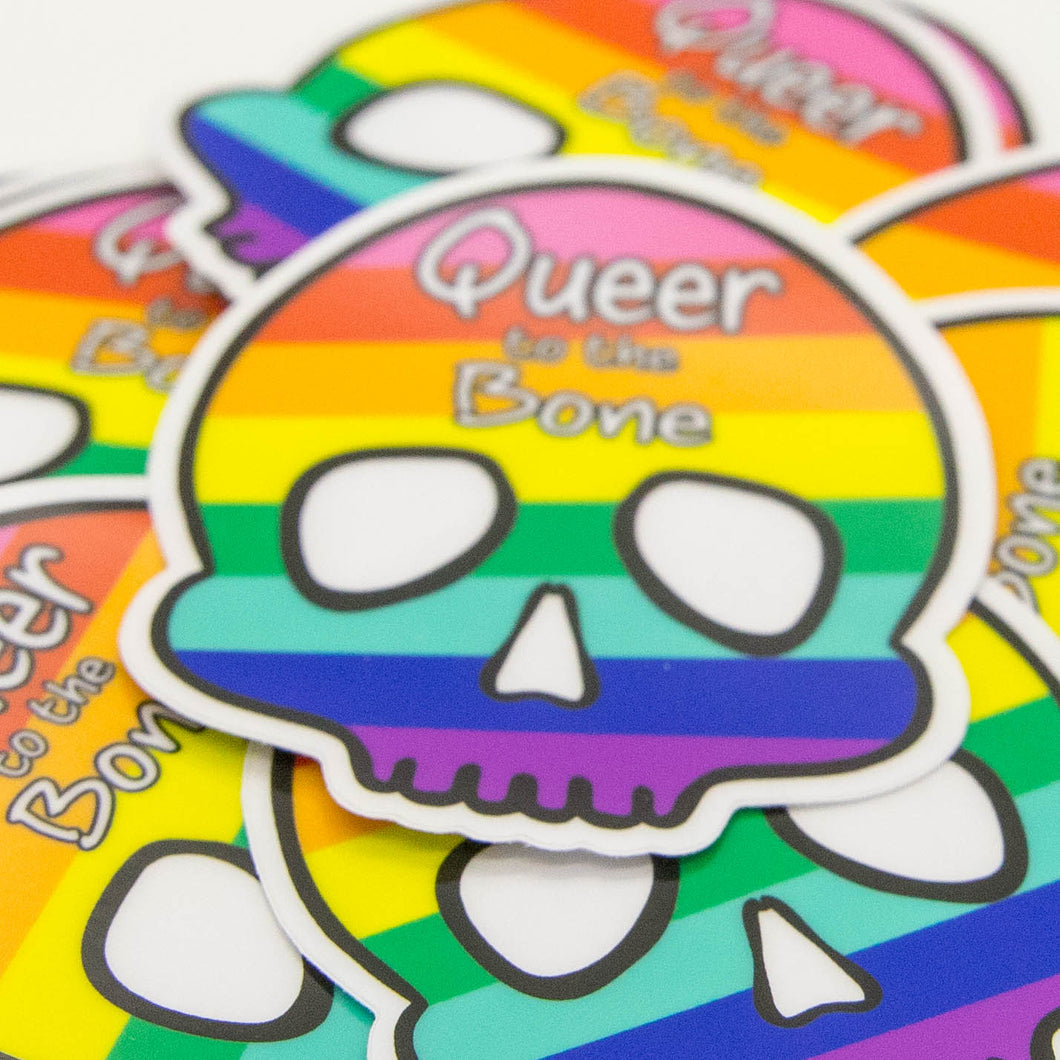 Queer To The Bone Sticker