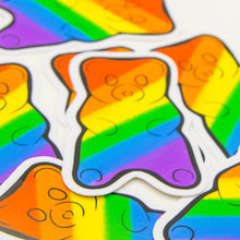 Load image into Gallery viewer, Rainbow Gummy Bear Sticker
