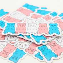 Load image into Gallery viewer, Trans Pride Gummy Bears Sticker
