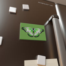 Load image into Gallery viewer, Agender Pride Butterfly 2 x 3&quot; magnet
