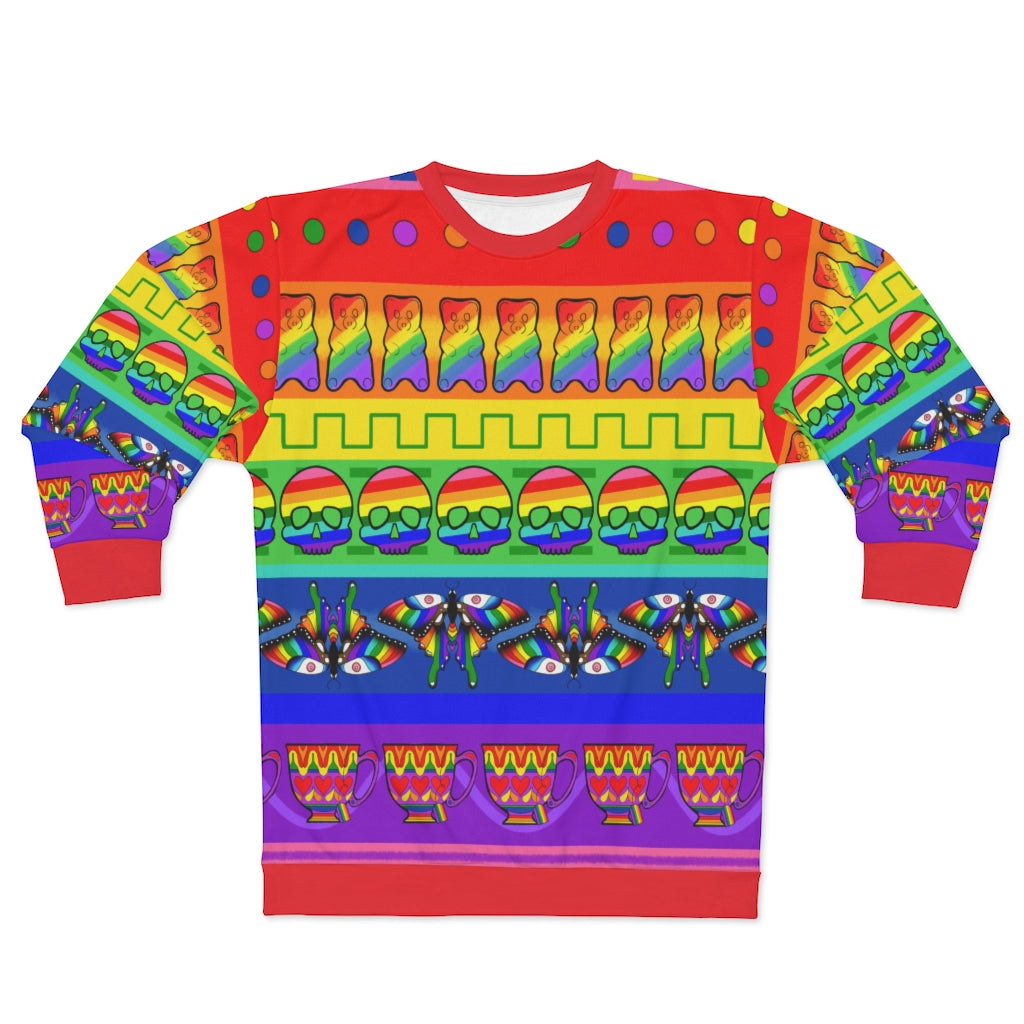 Pride ugly sweater stripe Unisex Sweatshirt