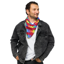 Load image into Gallery viewer, Rainbow Gummy Bear bandana (red)
