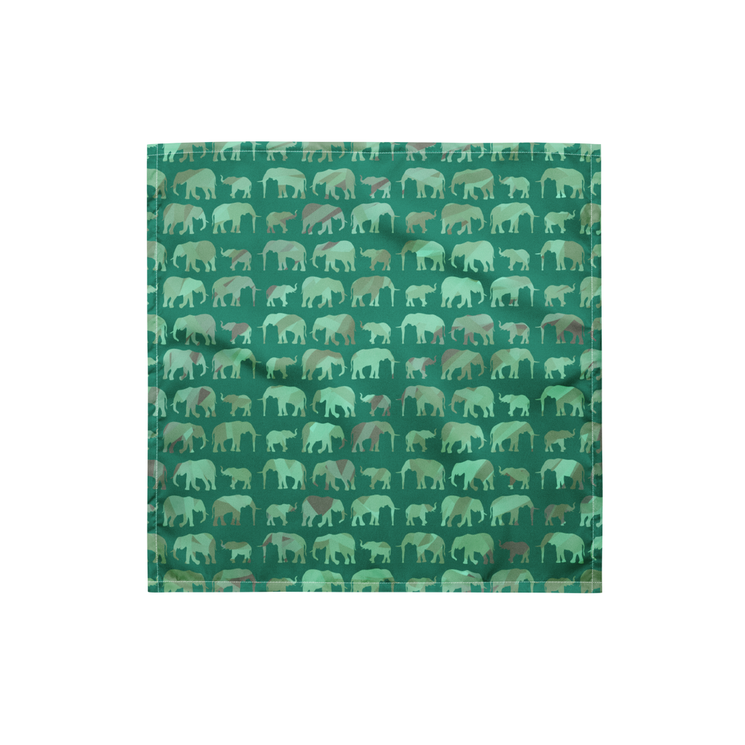 Elephants Jade Parade bandana