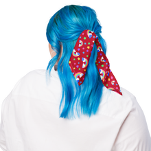 Load image into Gallery viewer, Rainbows Left On Red print bandana
