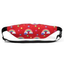 Load image into Gallery viewer, Rainbows Left On Red Fanny Pack
