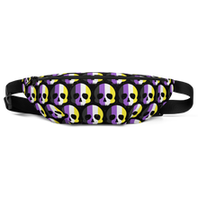 Load image into Gallery viewer, Nonbinary Pride Skull Fanny Pack
