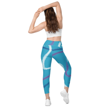 Load image into Gallery viewer, Color Swoosh Leggings with pockets
