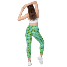 Load image into Gallery viewer, Sea Glass Gummy Bear Leggings with pockets
