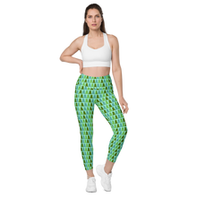 Load image into Gallery viewer, Sea Glass Gummy Bear Leggings with pockets
