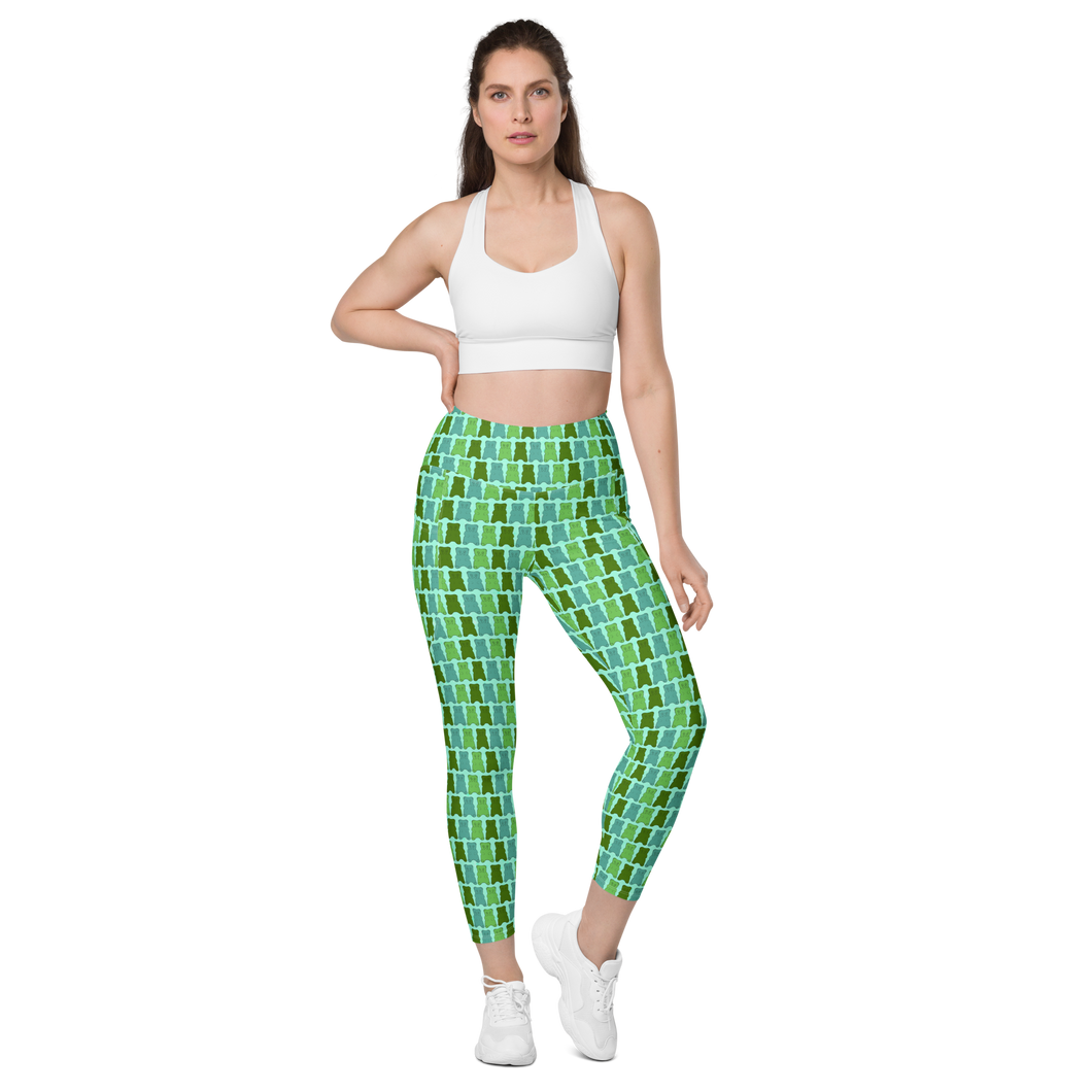 Sea Glass Gummy Bear Leggings with pockets