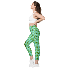 Load image into Gallery viewer, Sea Glass Gummy Bear Leggings with pockets
