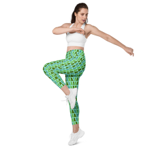 Load image into Gallery viewer, Sea Glass Gummy Bear Leggings with pockets
