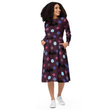 Load image into Gallery viewer, Dice And Dragons - Umbral long sleeve midi dress
