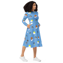 Load image into Gallery viewer, Weather long sleeve midi dress
