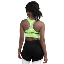 Load image into Gallery viewer, Abstract Agender Pride Longline sports bra
