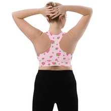 Load image into Gallery viewer, Strawberry Longline sports bra

