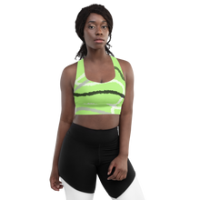 Load image into Gallery viewer, Abstract Agender Pride Longline sports bra
