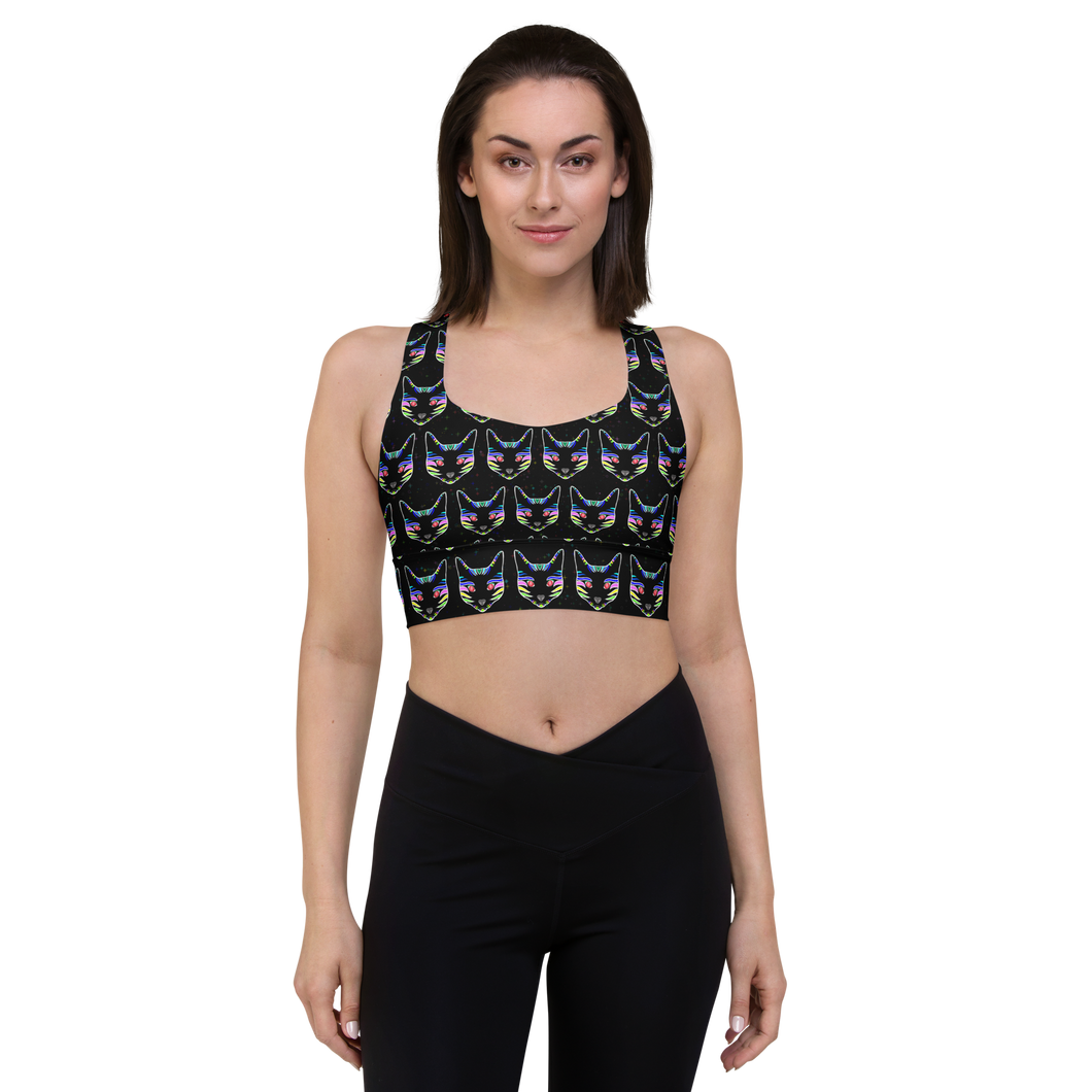 Rave Cat Longline sports bra