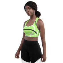 Load image into Gallery viewer, Abstract Agender Pride Longline sports bra
