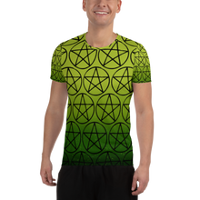 Load image into Gallery viewer, Swamp Witch All-Over Print Masc Athletic T-shirt
