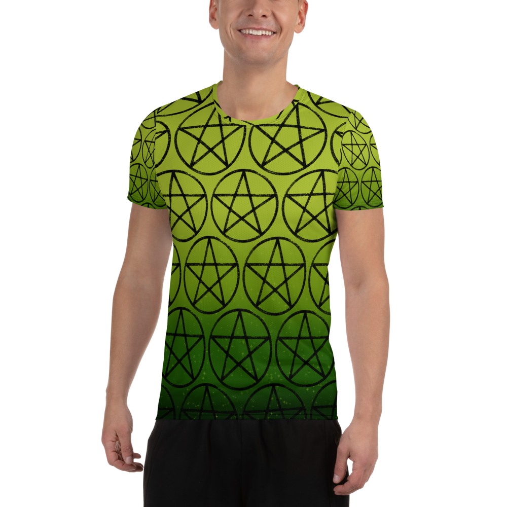 Swamp Witch All-Over Print Masc Athletic T-shirt