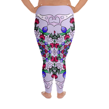 Load image into Gallery viewer, Lilies And Carnations Mandala All-Over Print Plus Size Leggings
