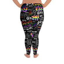 Load image into Gallery viewer, SAY IT! Print Plus Size Leggings

