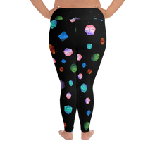 Load image into Gallery viewer, Galaxy Polyhedrons Plus Size Leggings
