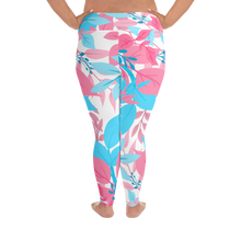 Load image into Gallery viewer, Trans Pride Floral Plus Size Leggings
