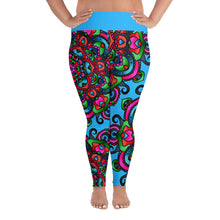 Load image into Gallery viewer, Adam And Eve Split Mandala All-Over Print Plus Size Leggings
