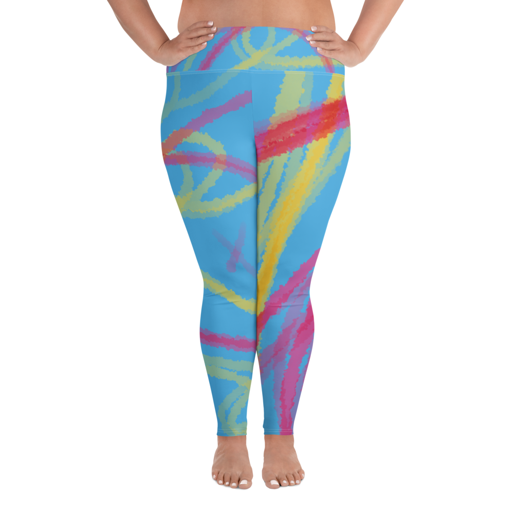 Abstract Pan Pride All-Over Print Plus Size Leggings