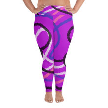 Load image into Gallery viewer, Abstract Genderfluid Pride All-Over Print Plus Size Leggings
