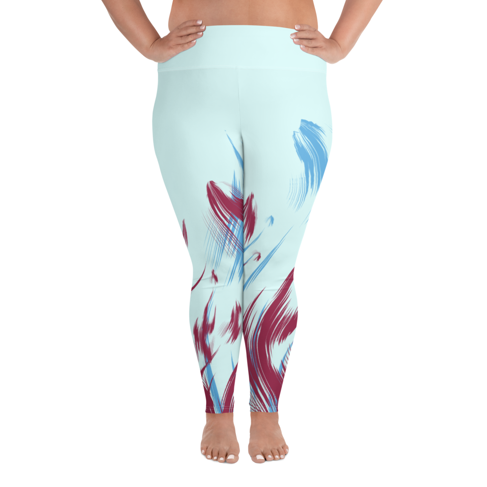 Otherworld Flame All-Over Print Plus Size Leggings