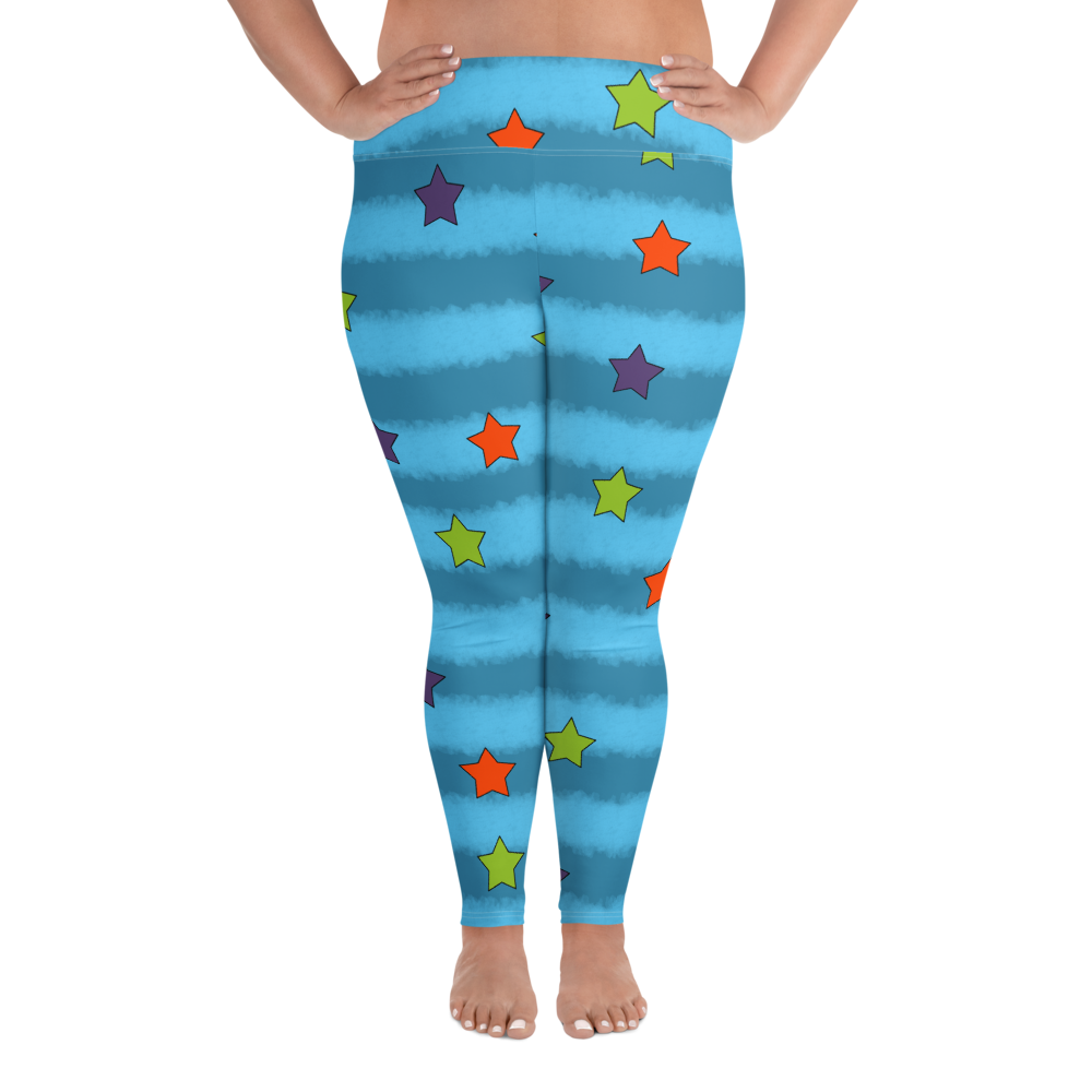 Retro Child All-Over Print Plus Size Leggings