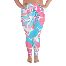 Load image into Gallery viewer, Trans Pride Floral Plus Size Leggings
