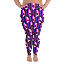 Load image into Gallery viewer, Genderfluid Pride Skull Plus Size Leggings
