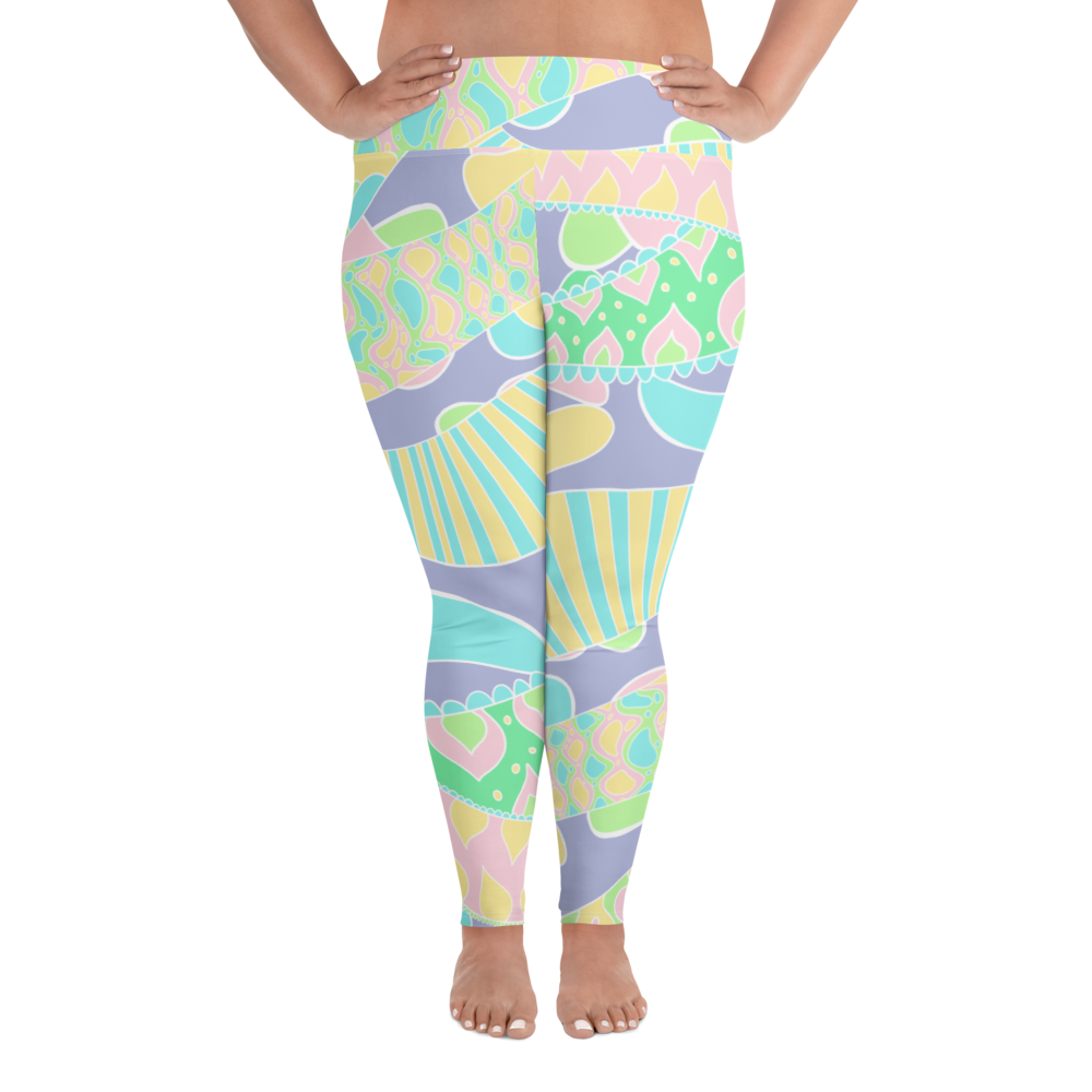 Pastel Madness Plus Size Leggings