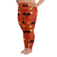 Load image into Gallery viewer, Dice And Dragons All-Over Print Plus Size Leggings
