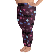 Load image into Gallery viewer, Dice And Dragons, Umbral All-Over Print Plus Size Leggings
