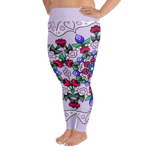 Load image into Gallery viewer, Lilies And Carnations Mandala All-Over Print Plus Size Leggings
