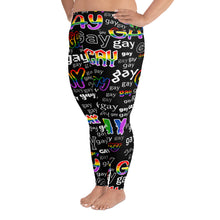 Load image into Gallery viewer, SAY IT! Print Plus Size Leggings
