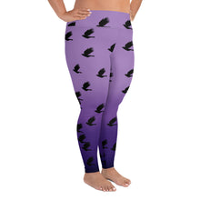 Load image into Gallery viewer, Murder Flight All-Over Print Plus Size Leggings
