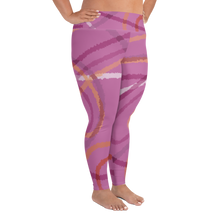 Load image into Gallery viewer, Abstract Lesbian Pride All-Over Print Plus Size Leggings
