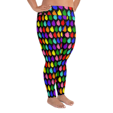 Load image into Gallery viewer, Retro Pride Hearts! Plus Size Leggings
