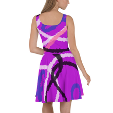 Load image into Gallery viewer, Abstract Genderfluid Pride Skater Dress
