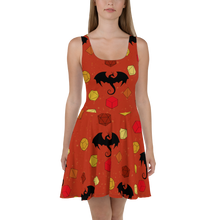 Load image into Gallery viewer, Dice And Dragons Skater Dress
